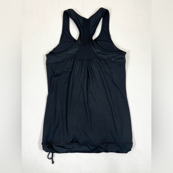 ATHLETA Black Tinker Tank Built in Bra Cinched Bottom Activewear Yoga Size Small - Picture 4 of 11
